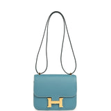 Hermes Constance 18 Blue Jean Epsom Gold Hardware - Thumbnail View 7