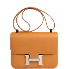 Hermes Constance 24 Naturel Sable Vache Naturel Graine Palladium Hardware