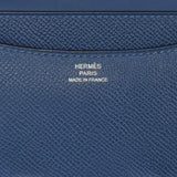Pre-owned Hermes Constance 18 Bleu Tie Epsom Palladium Hardware - Thumbnail View 8