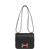 Pre-owned Hermes Constance 18 Black Swift Marbled Palladium Hardware - Thumbnail View 6