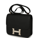 Pre-owned Hermes Constance 24 Black Epsom Palladium Hardware - Thumbnail View 5