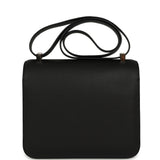 Pre-owned Hermes Constance 24 Black Epsom Palladium Hardware - Thumbnail View 4