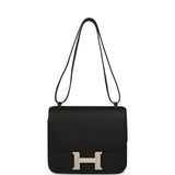Pre-owned Hermes Constance 24 Black Epsom Palladium Hardware - Thumbnail View 7