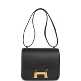 Pre-owned Hermes Constance 24 Black Epsom Gold Hardware - Thumbnail View 7
