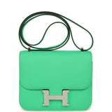 Hermes Constance 18 Vert Comics Epsom Palladium Hardware - Thumbnail View 1