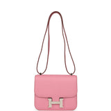 Pre-owned Hermes Constance 18 Bubblegum Epsom Palladium Hardware - Thumbnail View 7
