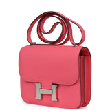 Hermes Constance 18 Rose Azalee Epsom Palladium Hardware - Thumbnail View 5