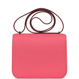 Hermes Constance 18 Rose Azalee Epsom Palladium Hardware - Thumbnail View 4