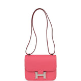 Hermes Constance 18 Rose Azalee Epsom Palladium Hardware - Thumbnail View 7