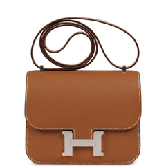 Hermes Constance 18 Gold Epsom Palladium Hardware