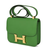 Pre-owned Hermes Constance 24 Vert Yucca Epsom Gold Hardware - Thumbnail View 5