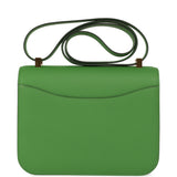 Pre-owned Hermes Constance 24 Vert Yucca Epsom Gold Hardware - Thumbnail View 4