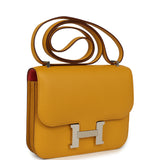 Hermes Constance 18 Jaune Ambre Verso Epsom Palladium Hardware - Thumbnail View 2