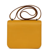 Hermes Constance 18 Jaune Ambre Verso Epsom Palladium Hardware - Thumbnail View 4