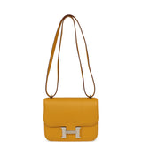 Hermes Constance 18 Jaune Ambre Verso Epsom Palladium Hardware - Thumbnail View 7