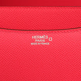 Pre-owned Hermes Constance 18 Rose Extreme Epsom Marquette Palladium Hardware - Thumbnail View 8