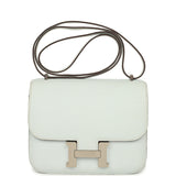 Pre-owned Hermes Constance 18 Bleu Brume Chevre Mysore Palladium Hardware - Thumbnail View 1