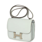 Pre-owned Hermes Constance 18 Bleu Brume Chevre Mysore Palladium Hardware - Thumbnail View 5