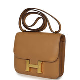 Pre-owned Hermes Constance 18 Biscuit Swift Gold Hardware - Thumbnail View 5