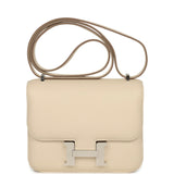 Pre-owned Hermes Constance 18 Craie Swift Palladium Hardware - Thumbnail View 1