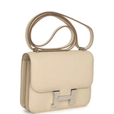 Pre-owned Hermes Constance 18 Craie Swift Palladium Hardware - Thumbnail View 2