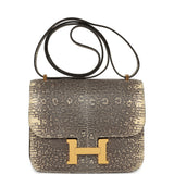 Hermes Constance 18 Ombre Shiny Varanus Salvator Lizard Gold Hardware - Thumbnail View 1