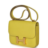 Pre-owned Hermes Constance 18 Lime Epsome Rose Gold Hardware - Thumbnail View 5
