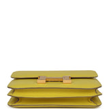 Pre-owned Hermes Constance 18 Lime Epsome Rose Gold Hardware - Thumbnail View 6
