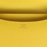 Pre-owned Hermes Constance 18 Lime Epsome Rose Gold Hardware - Thumbnail View 8