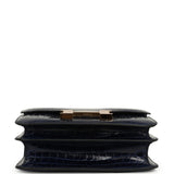 Hermes Constance 24 Bleu Saphir Shiny Niloticus Crocodile Gold Hardware - Thumbnail View 6