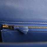 Hermes Constance 24 Bleu Saphir Shiny Niloticus Crocodile Gold Hardware - Thumbnail View 9