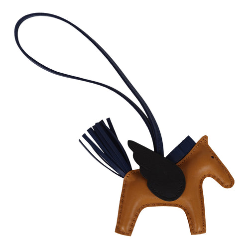 Handmade Calf Epsom Leather Horse Head Bag Charm 