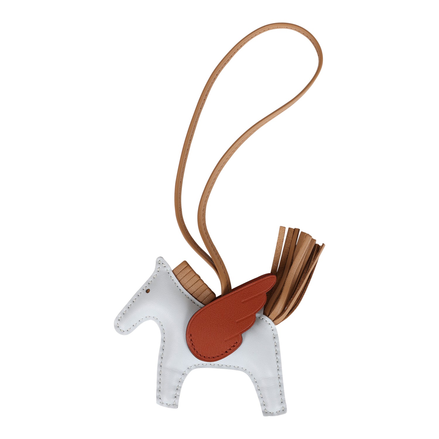 Charme De Sac Hermès Rodeo Pegasus PM - Chai/Mauve/Mint - Neuf Sans étiquettes