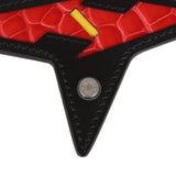 Hermes Rock Touch Bag Charm Black Swift and Rouge de Coeur Shiny Alligator Palladium Hardware