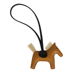 Hermes Rodeo Bag Charm PM Sesame/Black/Craie Milo Lambskin