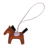 Hermes GriGri Rodeo Bag Charm PM Gold/Black/Mauve Pale Milo Lambskin & Horsehair