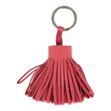 Hermes Carmen Rose Lipstick Lambskin Keychain