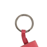 Hermes Carmen Rose Lipstick Lambskin Keychain