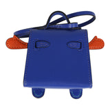 Hermes Kelly Doll Idole Bag Charm Bleu Electric, Feu, Jaune de Naples and Vert Verone Tadelakt/Chevre Gold Hardware