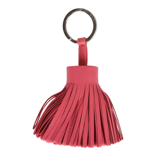 Hermes Carmen Keychain Rose Lipstick Milo Lambskin Palladium Hardware