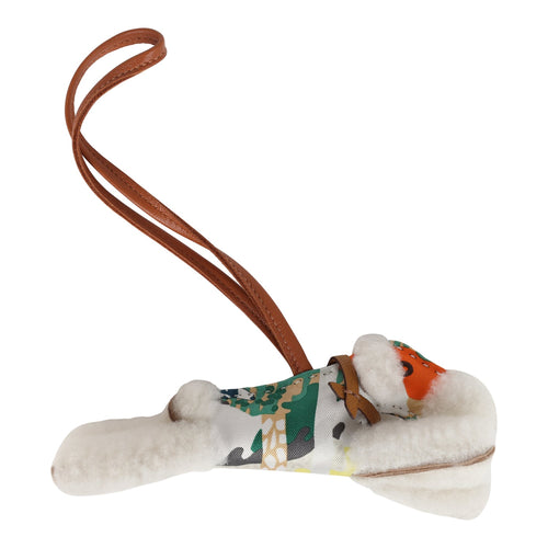 Hermes Budy Charm Multicolor Silk/Merino Sheepskin