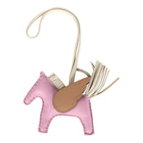 Hermes Pegase Rodeo Bag Charm PM Mauve Sylvestre/Craie/Chai Milo Lambskin