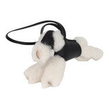 Hermes Budy Charm Black/Ecru Milo Lambskin/Merino Sheepskin