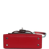 Hermes Mini Kelly Twilly Bag Charm Rouge Vif Tadelakt Palladium Hardware