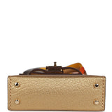 Hermes Mini Kelly Twilly Bag Charm Dore Chevre Gold Hardware