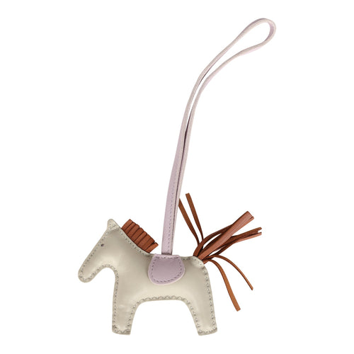 Hermes Rodeo Bag Charm PM Gold/Craie/Mauve Pale Milo Lambskin