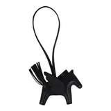 Hermes Pegase Rodeo Bag Charm PM Black Milo Lambskin