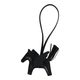 Hermes Pegase Rodeo Bag Charm PM Black Milo Lambskin