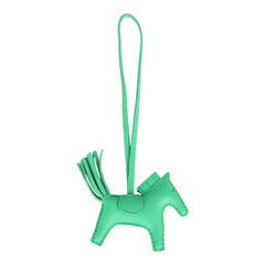 Hermes Pegase Rodeo Bag Charm PM Vert Comics Milo Lambskin