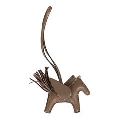 Hermes Pegase Rodeo Bag Charm PM Etoupe Milo Lambskin